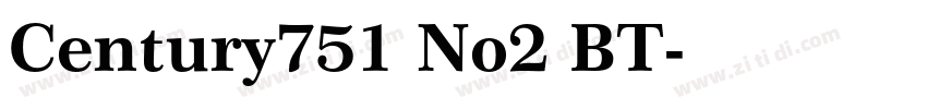 Century751 No2 BT字体转换